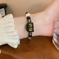 thumbnail image 2 of GKNET Trendy Cute Cat Beaded Bracelet Black White Beads Cartoon Kawaii Animal Brac WY4-3, 2 of 9