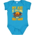 thumbnail image 3 of Inktastic Axe Throwing Funny Boys or Girls Baby Bodysuit, 3 of 5