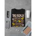 thumbnail image 3 of Tiki-Beach Hawaiian Vacation Vibes Graphic Men's T-shirt, 3 of 3