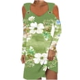 thumbnail image 2 of Robes pour Femmes, Robe d'Été Imprimée pour Femmes à Manches Longues avec Col Rabattu, 2 of 5