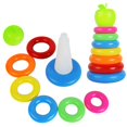 thumbnail image 2 of Juguete apilable para niños Juguete de Apilamiento de Anidación Multicolor con Manzana Conoscitivo de Niños Magideal Juguete apilable para niños, 2 of 7