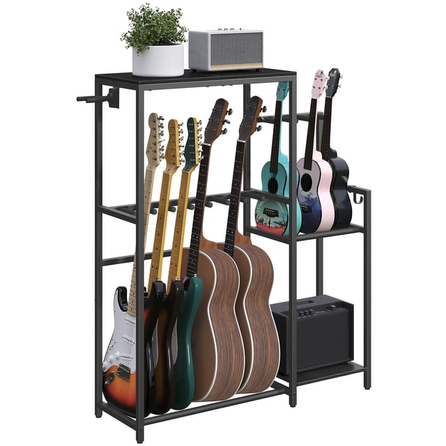 Soporte de guitarra MAHANCRIS GSHB8701 para 6 a 7 guitarras acústicas/eléctricas
