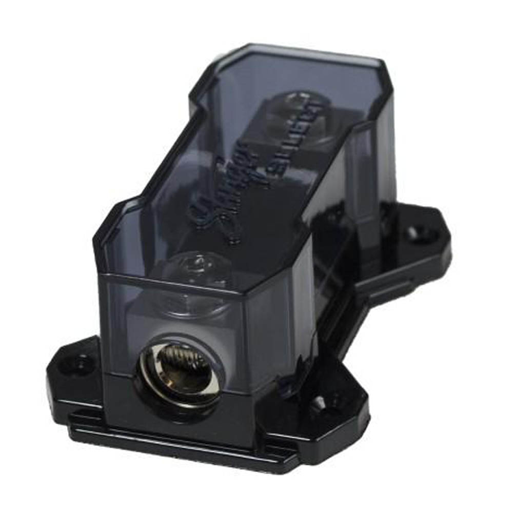 Stinger ANL Fuse Holder 1/0 or 4 Gauge In/Out Satin Finish Car Audio