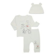 Disney Baby Wishes + Dreams Winnie The Pooh Baby Boys and Girls Unisex Take Me Home Set, Sizes 0-12 Months