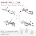 thumbnail image 2 of Resenkos 5ft Slim Artificial Pencil Christmas Tree with Realistic Branches & Warm White LED Lights, Black, 2 of 7