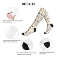 thumbnail image 5 of Lsque Funny Chicken Pattern Sport Compression Socks for Men & Women 15-20 mmHg Knee High Nurse Pregnant Running Medical and Travel Athletic, 5 of 6