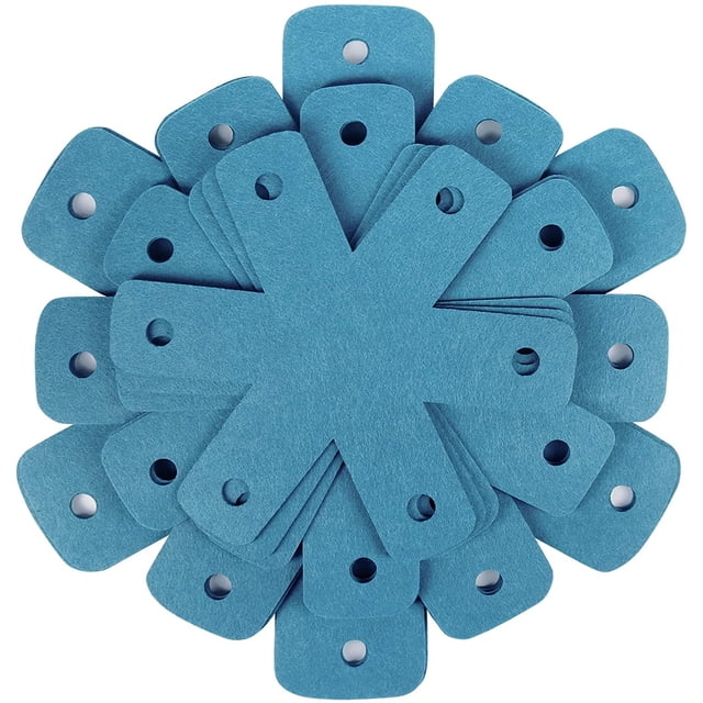 Fall Decorations Outdoor Pot Pan Protectors, Set of 12 and 4 Different Sizes, Larger & Thicker Pan Pot Separator Pads for Stacking and Protecting Your Cookware Cyan