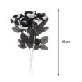 thumbnail image 4 of facefd Polyester Roses Halloween Table Centerpieces Party Decor diy Faux black and white, 4 of 9