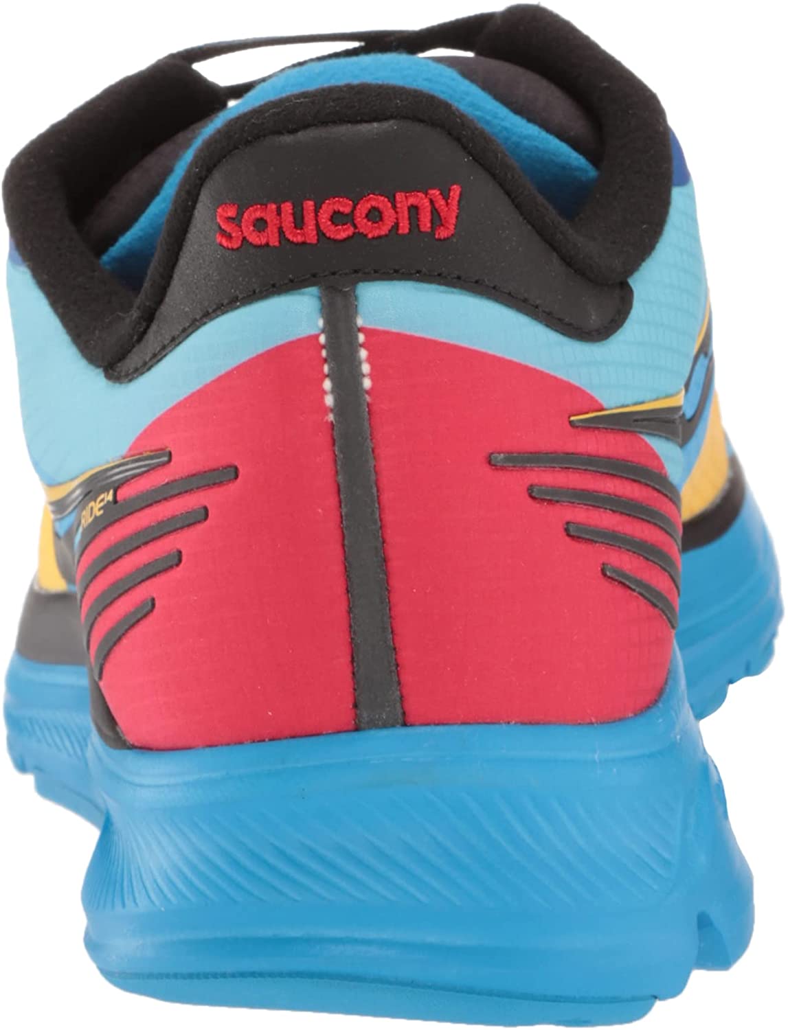 Saucony Mens Ride 14 Running Shoe 13 Solar Chill - Walmart.com display picture 1
