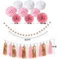 thumbnail image 5 of Juego de DECORACIONES para fiesta de cumpleaños LzGUNGY Oro Rosa, 5 of 5