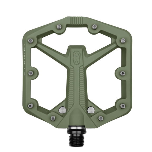 Crankbrothers Stamp 1 Gen 2 Pedals - Platform, Composite, 9/16", Green, Small