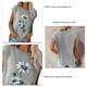 thumbnail image 3 of Blusa de manga corta Top Cuello redondo Blusa de manga corta con estampado floral para citas de mujeres, 3 of 6