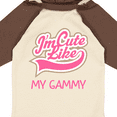 thumbnail image 4 of Inktastic Cute Like My Gammy Girls Long Sleeve Baby Bodysuit, 4 of 5