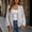 Gray, variant on Women's Long Sleeve Cardigan, Viscose Blend Loose Fit Open Front Knit Wrap for Daily Wear