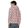 thumbnail image 4 of Kdxio Ladybugs 2 Print Men Hoodies Casual Hoodies for Men with Zip Pockets Full Zip Long Sleeve Sweatshirt Sports Hooded Jacket-X-Large, 4 of 5
