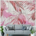 thumbnail image 4 of GOSMITH Jungle Tropical Palm Leaves Tapestry Wall Hanging,Tropical Rainforest Pink Leaf Home Decor Wall Tapestry for Dorm Living Room Bedroom Painting, 4 of 6