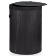 thumbnail image 2 of Bouclair Black Bamboo Hamper, 2 of 2