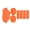 Orange, variant on Hyasfey Shoes Repair Patch Shock Absorption Wear-Resistant Easy to Apply Self-adhesive Shoes Heel Patches Insoles Pads