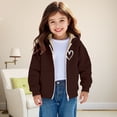 thumbnail image 2 of Coerni Boys Girls Cute Heart Hoodies Zip Up Fleece Lined Sweatshirt Hooded Cozy Preppy Sweater Teen Classic Long Sleeve Clothes, 2 of 7