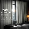 thumbnail image 3 of Half Price Drapes Signature Reflection Grey Extra Wide Velvet Blackout Curtains(1 Panel),100W X 108L, 3 of 11