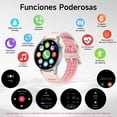 thumbnail image 4 of FreshFun Smartwatch, Pantalla AMOLED de 1.43" Reloj Inteligente con Llamada Bluetooth, 100+ Modos Deportivos, Monitoreo de Frecuencia Cardíaca, Oxígeno y Presión, 2 Correas de Reloj, 4 of 5