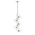 thumbnail image 3 of Z-Lite 455-10 Marquee 10 Light 35" Tall Clear Glass Orb Pendant - Chrome, 3 of 4