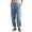 Light Blue, variant on Edvintorg Women Cargo Pants Plus Size Fashion Outdoor Hiking Travel Elastic Waisted Casual Workout Cuffed Trouser with Pockets Women's Clothes Gray M