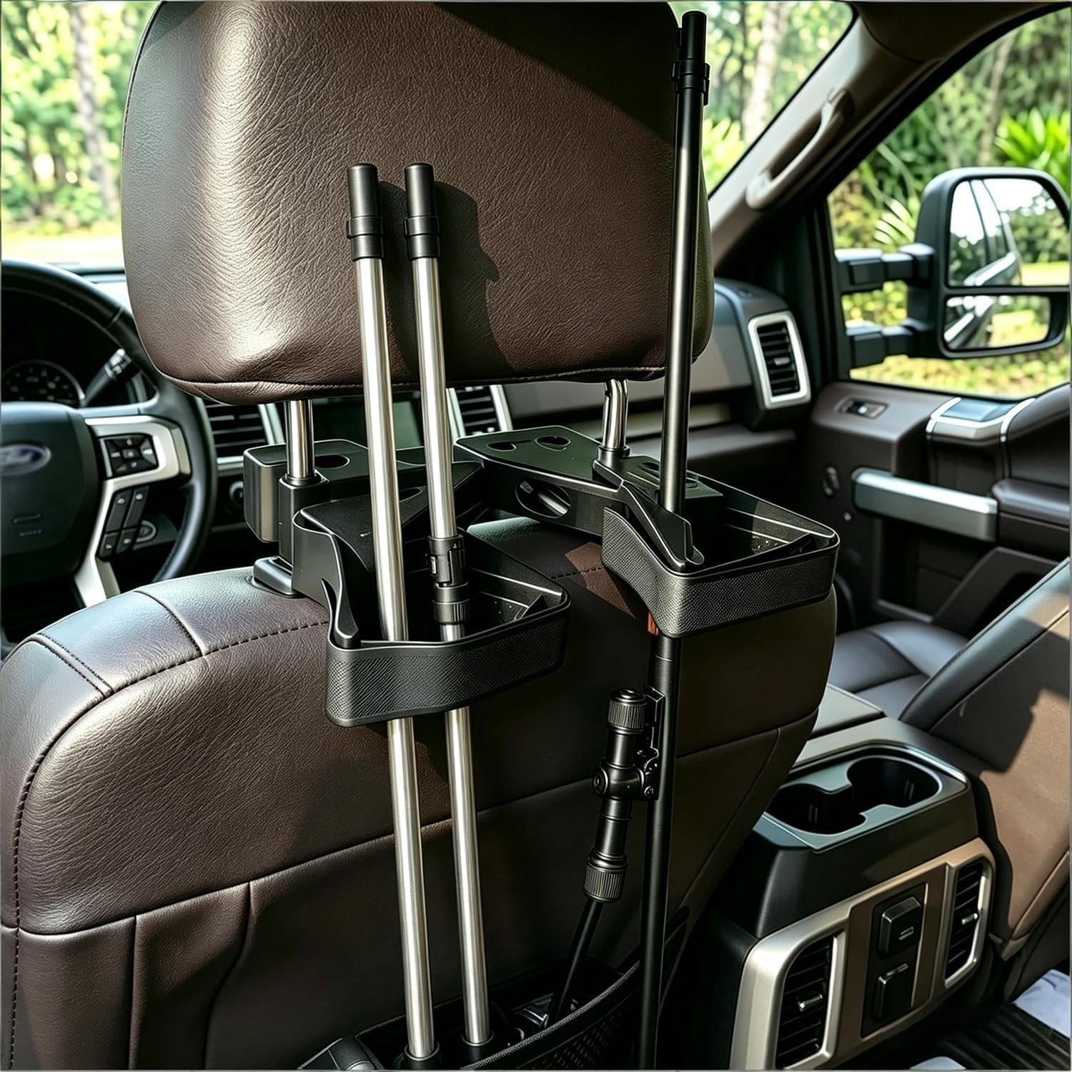 Seat Back Gun Rack Adjustable Headrest Mount for Vehicle