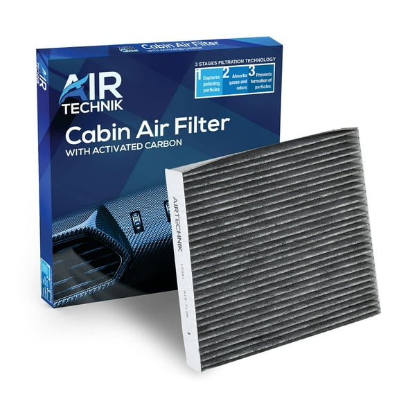 AirTechnik CF10381 Cabin Air Filter w/Activated Carbon  For Hyundai Azera 20072008, Santa Fe 20072009, Sonata 20062008, Kia Magentis 20052010, Optima 20062010, Carnival 2022-2026  08790-3K000