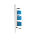 thumbnail image 3 of Placa De Pared Ethernet De 3 Puertos Placa De Pared Cat 6 Hembra-Hembra Compatible Con Dispositivos Ethernet Cat6/6E/5/5E -Azul, 3 of 5