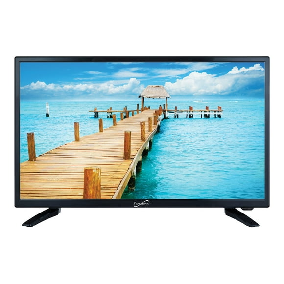 Supersonic SC-2412 - 24" Diagonal Class LED-backlit LCD TV - with built-in DVD player - 1080p 1920 x 1080