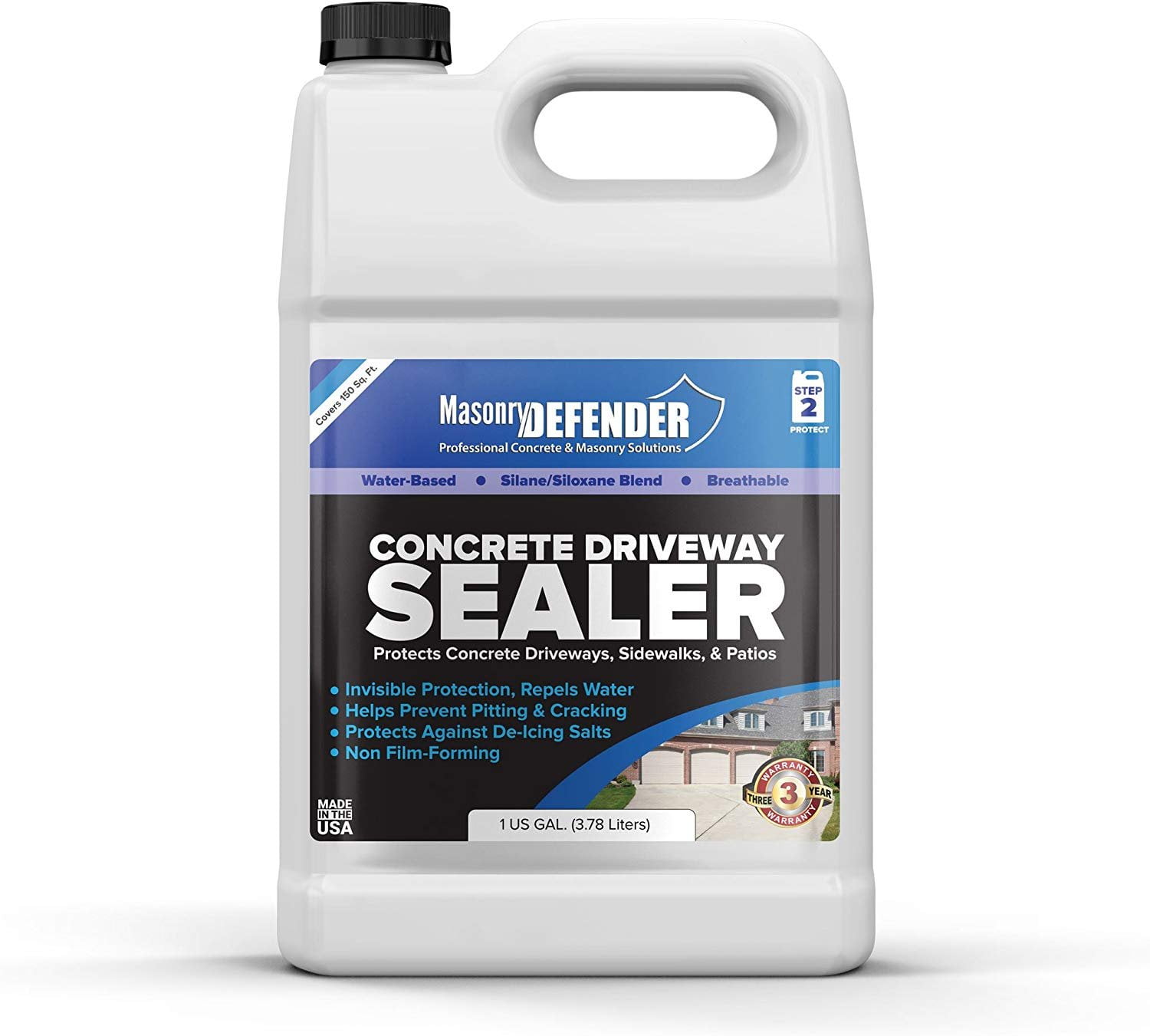 MasonryDefender 1 Gallon Concrete Sealer for Driveways