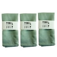 thumbnail image 2 of DOLITY 3Pcs Washable Cloth Napkins Dinner Napkins Dining Table Mat for Banquet Kitchen Green, 2 of 8