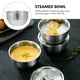 thumbnail image 3 of 1pc Bowl de acero inoxidable Cuenco de huevo al vapor Cuenco ramen portátil con tapa, 3 of 5