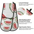 thumbnail image 2 of Yayeee Double Oven Mitt Kitchen Heat Resistant Baking 35" x7" Quilted Glove, Watermelon Pattern, 2 of 6