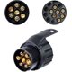 thumbnail image 2 of Adaptador de remolque Adaptador de remolque de 13 pines a 7 pines Conector convertidor de enchufe de remolque impermeable de 12 V para caravana, camión, RV, automóviles, barco - DKSFJKL, 2 of 5