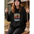 thumbnail image 2 of Street Basketball Hoodie for Men and Women, Unisex Pullover Hooded Sweatshirt, Comfortable Cotton Poly Blend, Casual Streetwear for Sport Fans, 2 of 5