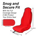thumbnail image 3 of Protector de asiento de coche LoyaGour para asientos delanteros rojo, 3 of 7