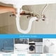 thumbnail image 5 of Manguera de drenaje de agua, sifón para lavabo más 4 abrazaderas de manguera aptas para lavabos y fregaderos de lavavajillas, la manguera de drenaje para lavavajillas utiliza un diseño expandible (42, 5 of 5