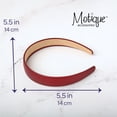 thumbnail image 5 of Motique Accessories 1 Inch Vegan Leather Headband for Women and Girls, 5 of 5