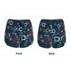 thumbnail image 3 of Balery Navy Blue Geometric Pantalones cortos deportivos para mujer con forro y dos bolsillos, elásticos, para entrenamiento, gimnasio, yoga-Small, 3 of 7