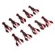 thumbnail image 4 of Cebos de Señuelos Blandos Artificiales 10 Piezas Cebos de un Anzuelo de Agua Dulce Vívidos Suaves Aparejos de Pesca para Pesca de Lubina ANGGREK  Otros, 4 of 8