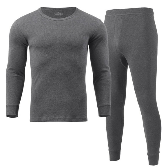 Ploknplq Long Johns for Men Thermal Underwear Mens Solid Color Thick Thermal Underwear Set Leggings Bottoming Shirt Autumn Clothes Autumn Pants Thermal Shirts for Men B M