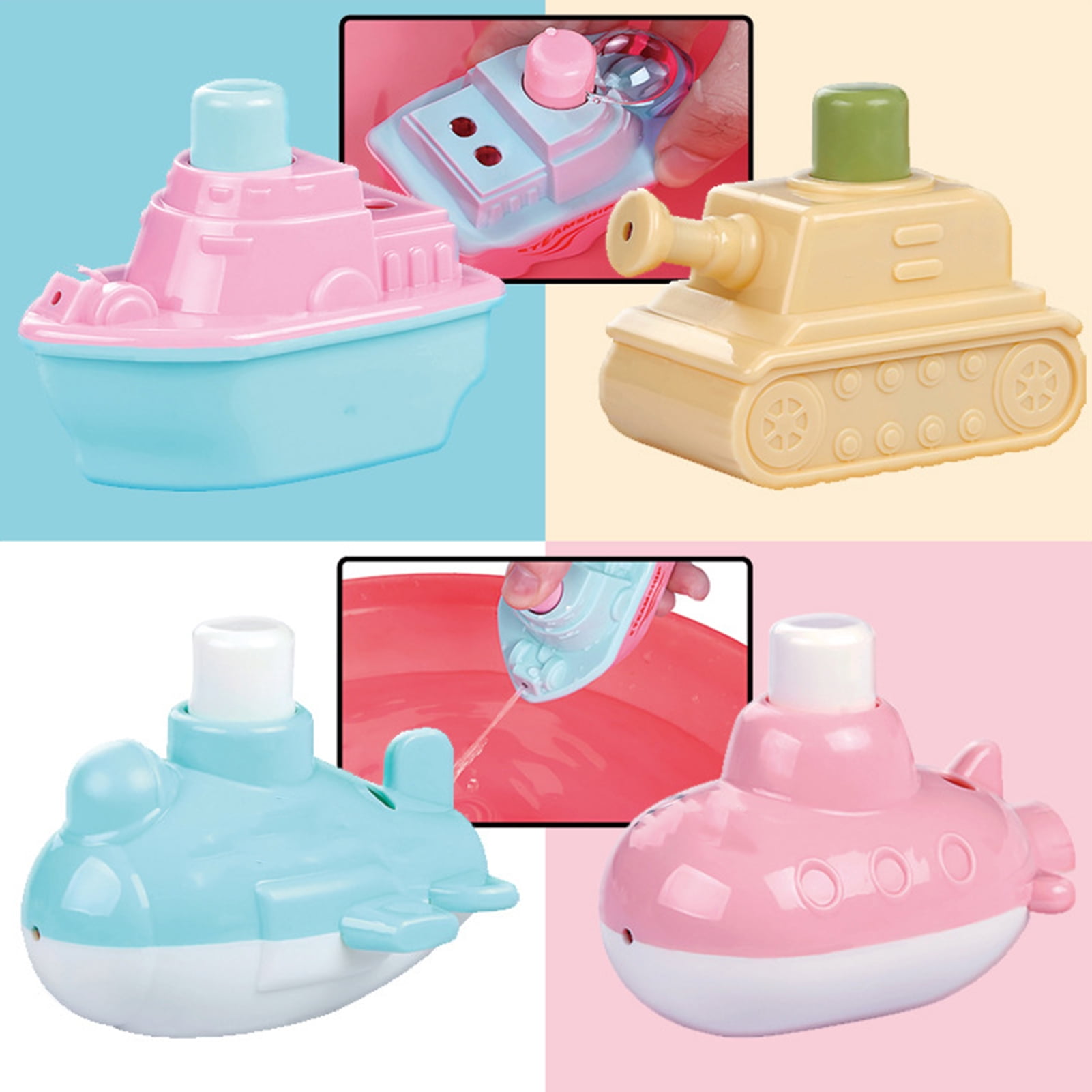 Fill N' Splash Submarine Bath Toy - Bath Toys for Toddlers 1-3 - 4 - 5  Years Old Bath Tub Toys for Boys & Girls - Toddler Bath Toys - Bathtub Toys  