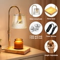 thumbnail image 4 of Metdark Candle Warmer Lamp, Timer, Dimmable, Glass Shade, 4 of 9