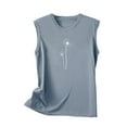 thumbnail image 4 of ZyeKqe Tank Top for Women Sleeveless Crewneck T Shirts Graphic Print Going out Tops Summer Casual Loose Basic Shirts, 4 of 5