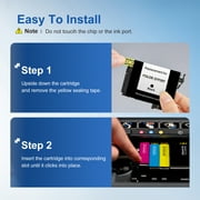 232XL Ink Cartridges Compatible for Epson 232XL 232 Ink for Workforce WF-2930 WF-2950 Expression XP-4200 XP-4205 Printer (Black,Cyan,Magenta,Yellow, 4-Pack)