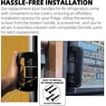 thumbnail image 4 of TonGass (2-Pack, Black RV Refrigerator Fridge Upper and Lower Door Handles Compatible with Dometic Fridge Upper and Lower Door DM2652 DM2852 DM2862 DM2662 and DM2663, 4 of 8