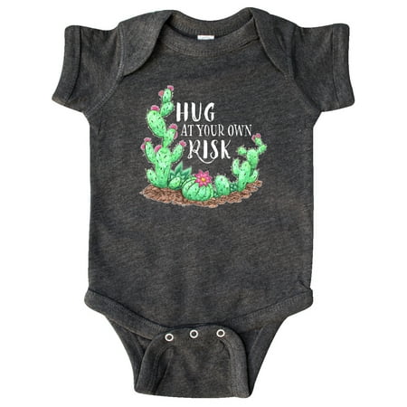 

Inktastic Hug At Your Own Risk Cacti and Succulents Gift Baby Boy or Baby Girl Bodysuit