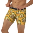 thumbnail image 3 of Picia Avocado Dog Pattern Men's Athletic Long Leg Briefs , Performance Stretch Underwear，Moisture-Wicking, 3 of 7